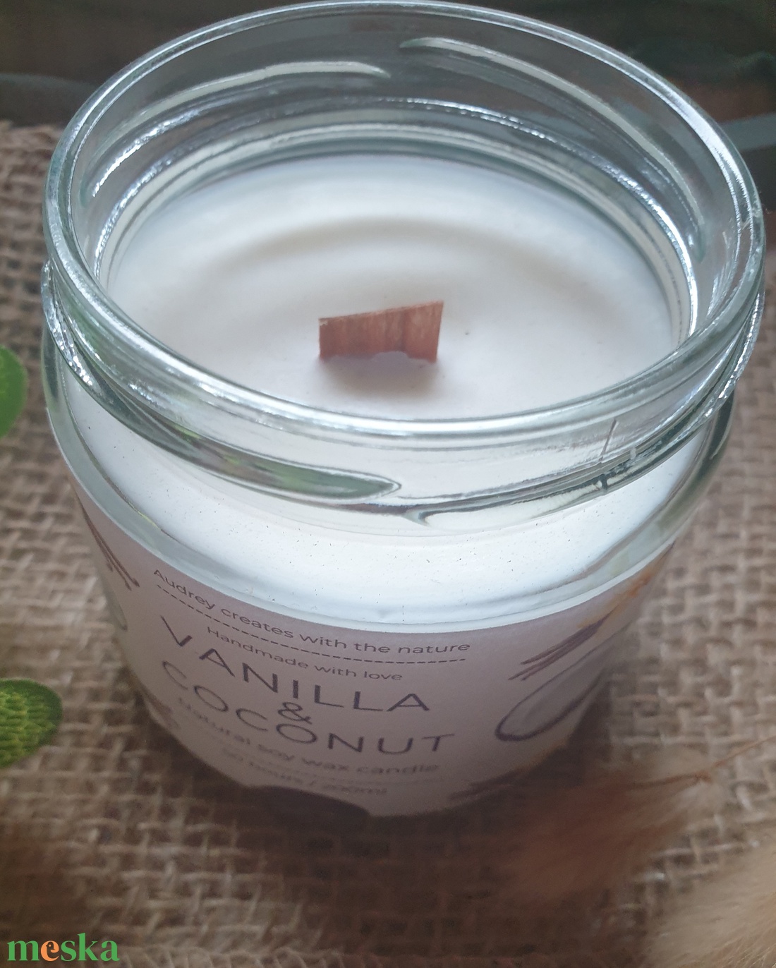 Vanilla Coconut - otthon & életmód - gyertya, illat, aroma - gyertya - Meska.hu