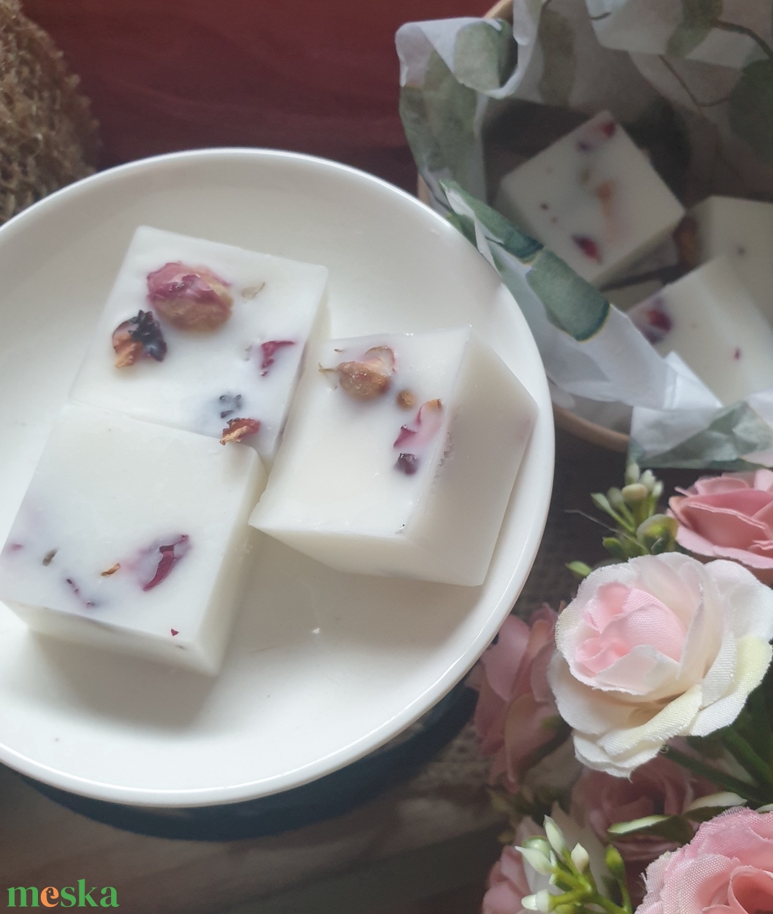 Illatviasz-Rose Garden 100g - otthon & életmód - gyertya, illat, aroma - illatviasz - Meska.hu