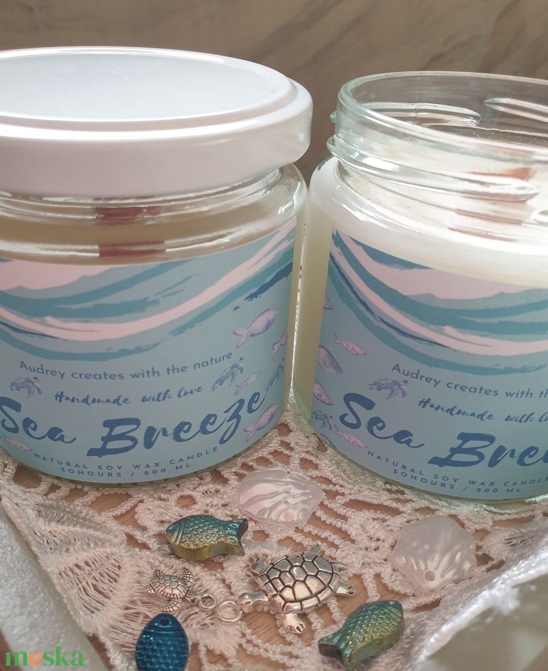 Sea Breeze - otthon & életmód - gyertya, illat, aroma - gyertya - Meska.hu