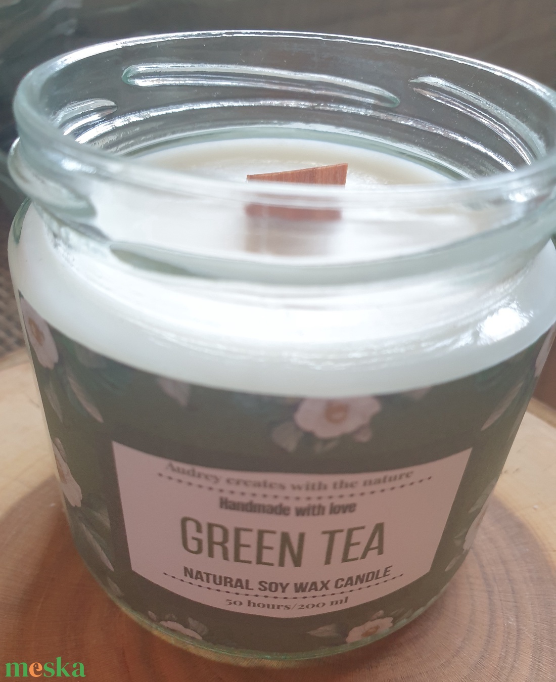 Green Tea - otthon & életmód - gyertya, illat, aroma - gyertya - Meska.hu