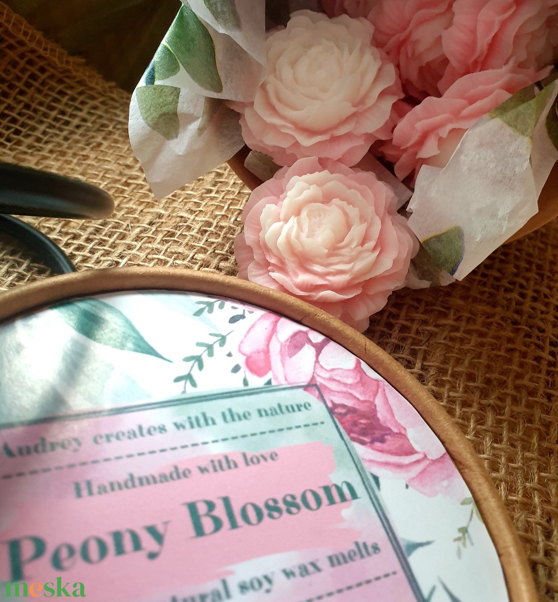 Illatviasz-Peony Blossom 100g - otthon & életmód - gyertya, illat, aroma - illatviasz - Meska.hu