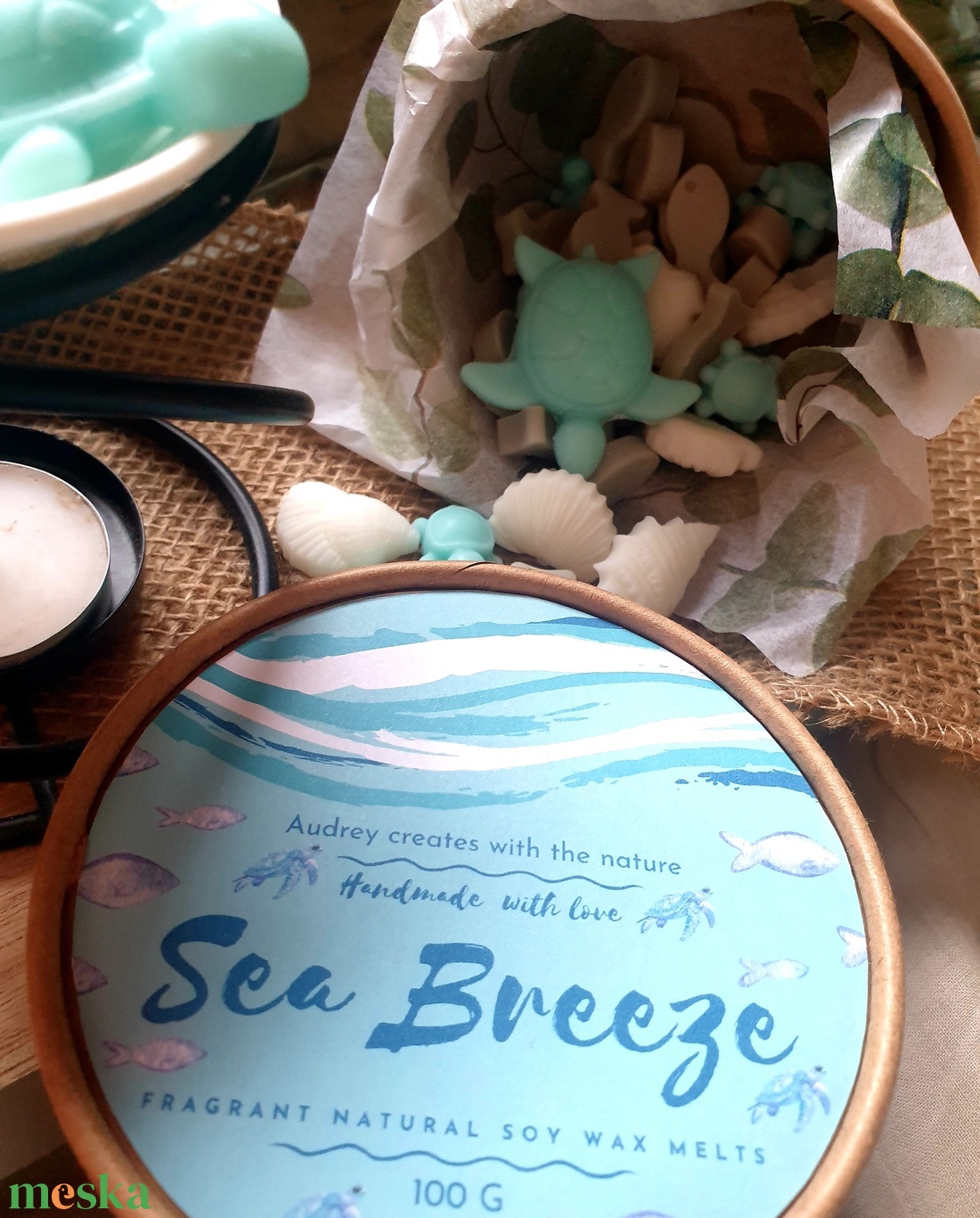 Illatviasz-Sea Breeze 100g - otthon & életmód - gyertya, illat, aroma - illatviasz - Meska.hu