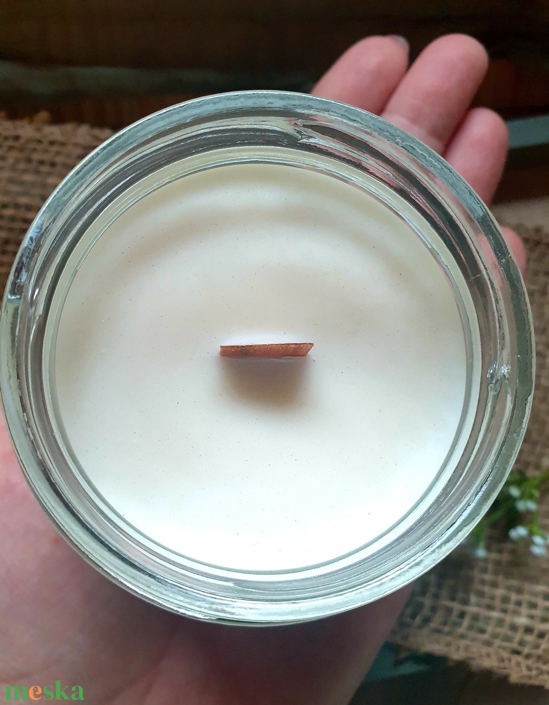 Természetes szójaviasz gyertya-Vanilla Pistachio - otthon & életmód - gyertya, illat, aroma - gyertya - Meska.hu