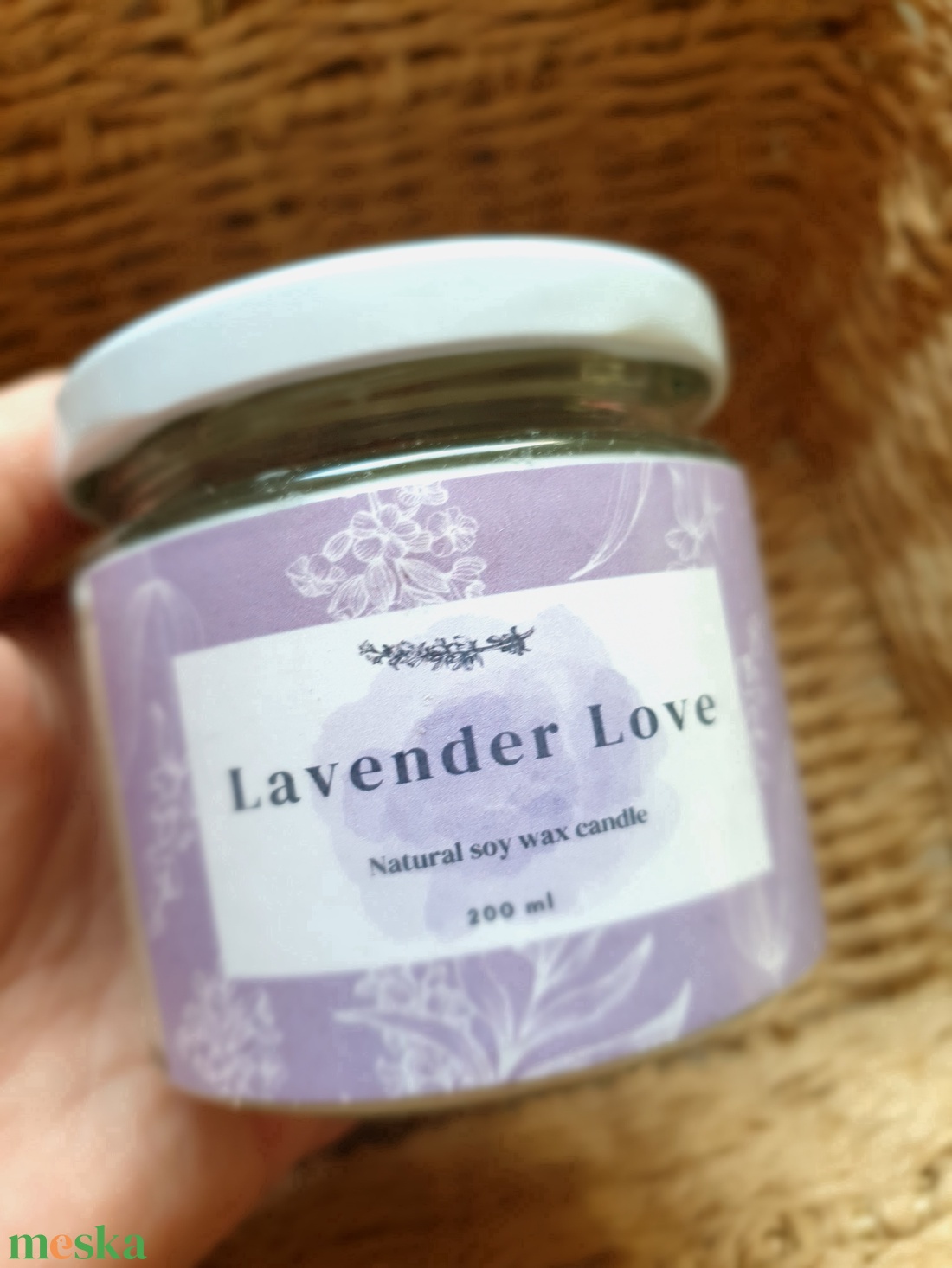 Természetes szójaviasz gyertya-Lavender Love - otthon & életmód - gyertya, illat, aroma - gyertya - Meska.hu