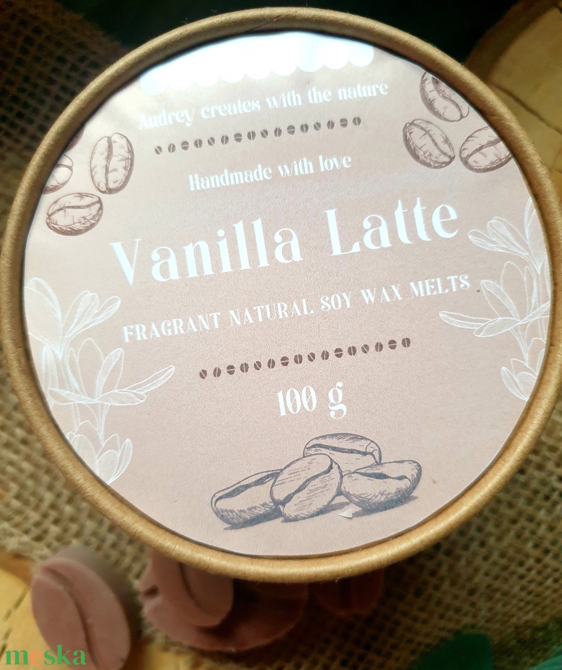 Illatviasz-Vanilla Latte 100g - otthon & életmód - gyertya, illat, aroma - illatviasz - Meska.hu