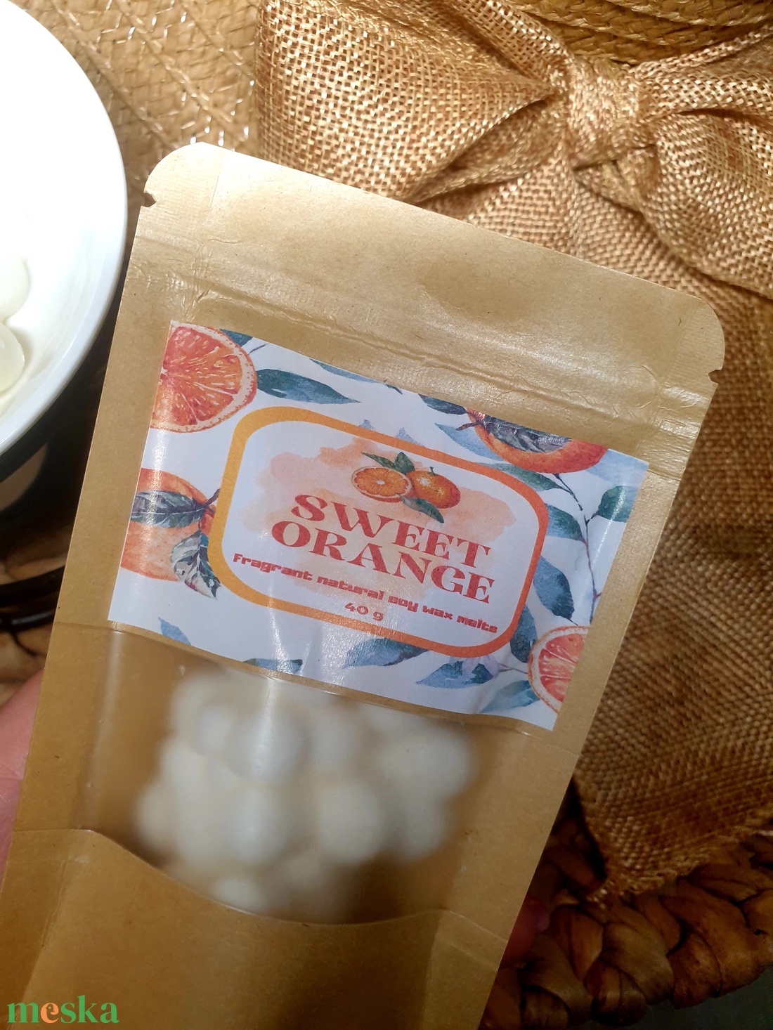 Illatviasz-Sweet Orange - otthon & életmód - gyertya, illat, aroma - illatviasz - Meska.hu
