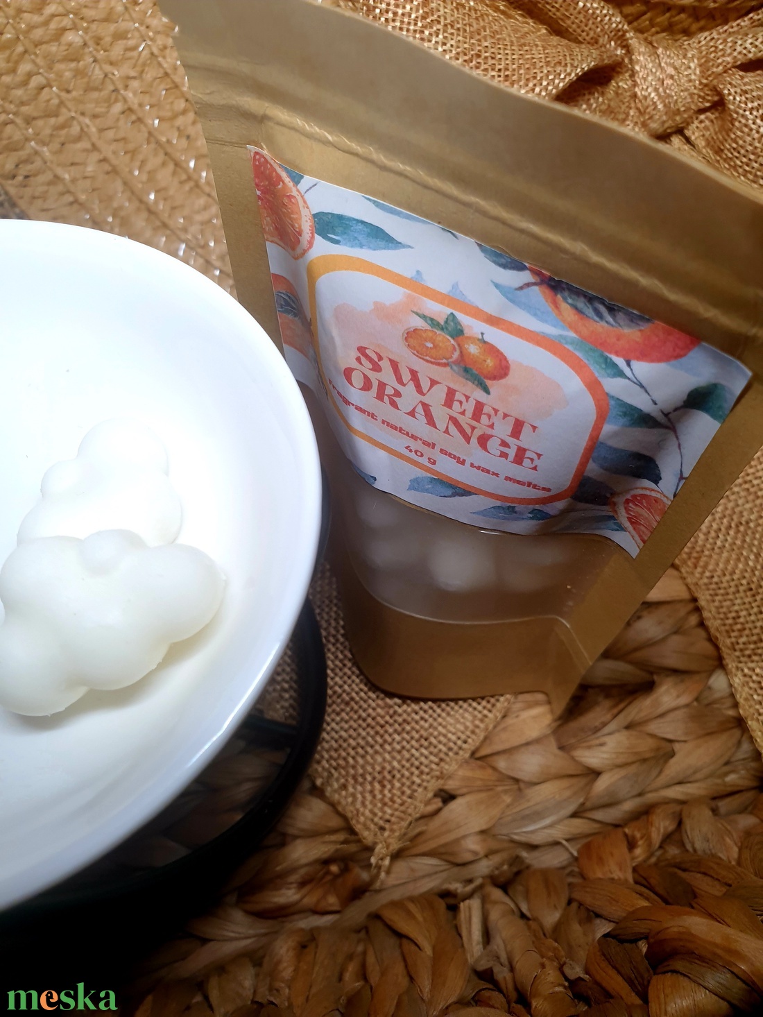 Illatviasz-Sweet Orange - otthon & életmód - gyertya, illat, aroma - illatviasz - Meska.hu