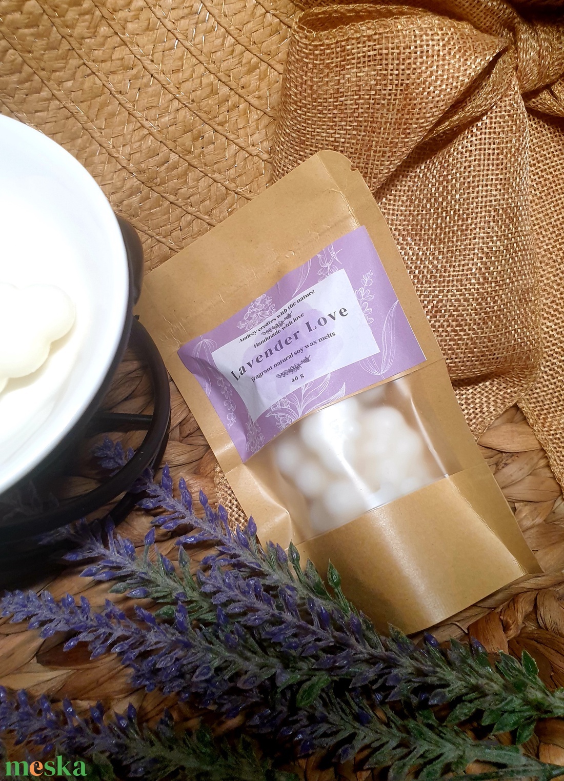 Illatviasz-Lavender Love - otthon & életmód - gyertya, illat, aroma - illatviasz - Meska.hu