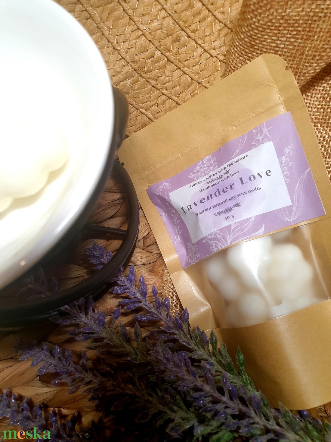 Illatviasz-Lavender Love - otthon & életmód - gyertya, illat, aroma - illatviasz - Meska.hu