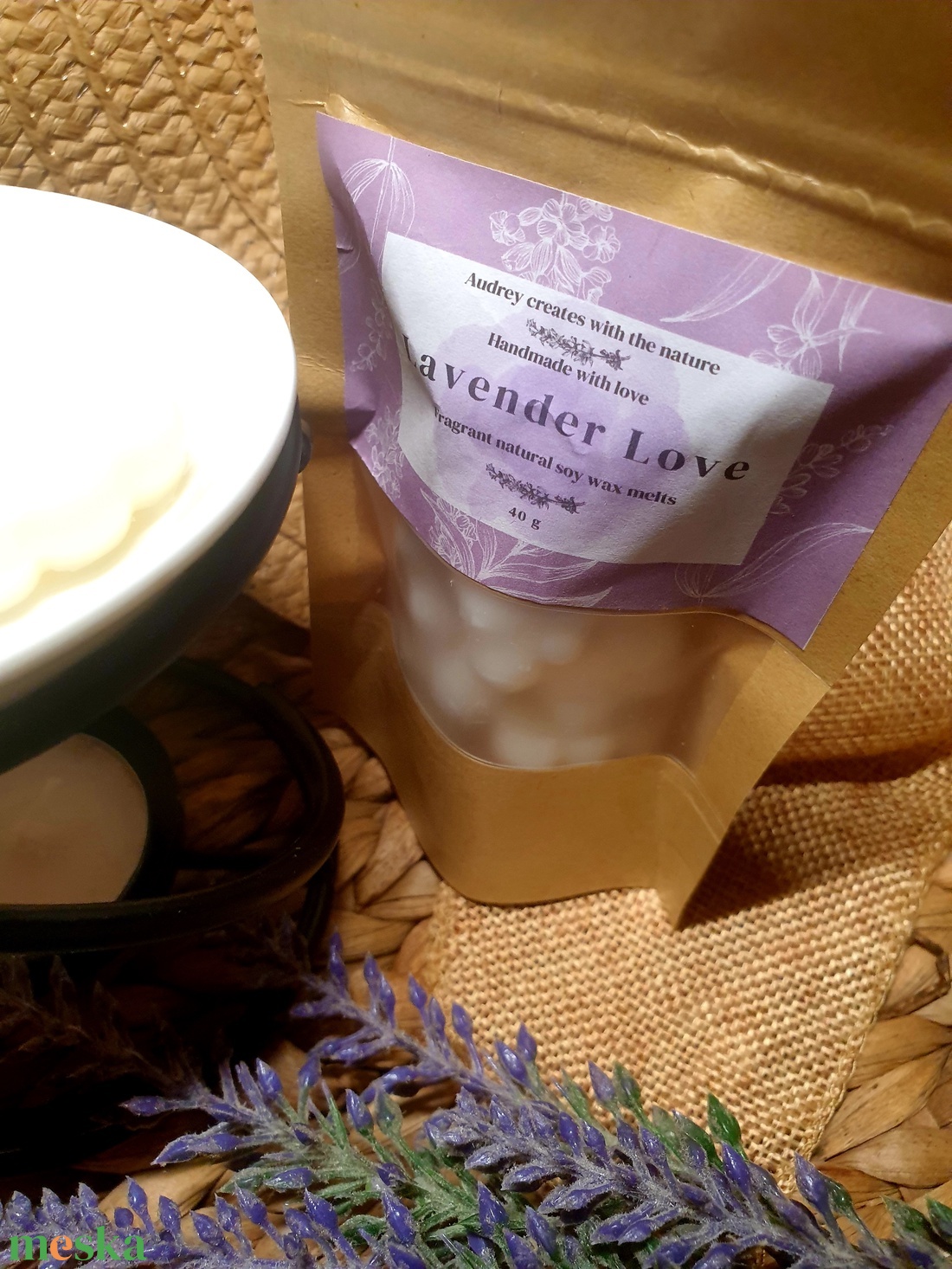 Illatviasz-Lavender Love - otthon & életmód - gyertya, illat, aroma - illatviasz - Meska.hu