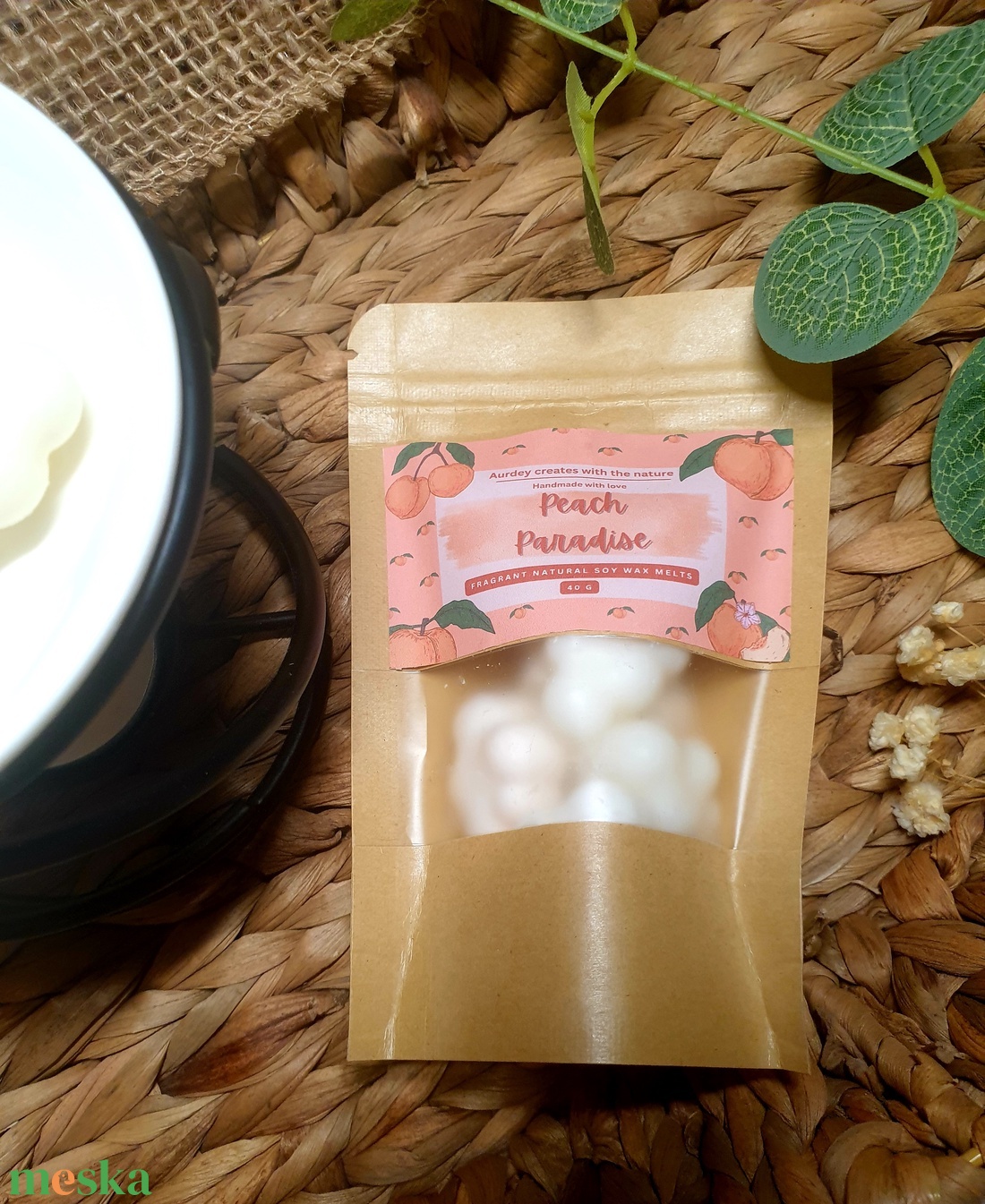 Illatviasz-Peach Paradise - otthon & életmód - gyertya, illat, aroma - illatviasz - Meska.hu