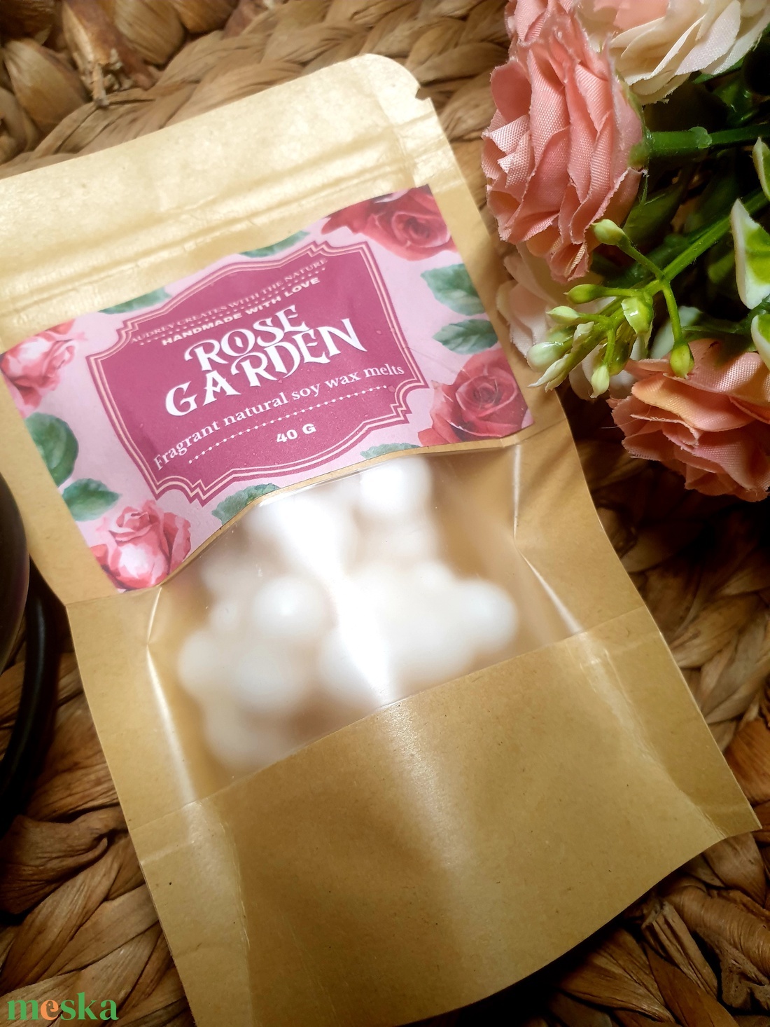 Illatviasz-Rose Garden - otthon & életmód - gyertya, illat, aroma - illatviasz - Meska.hu