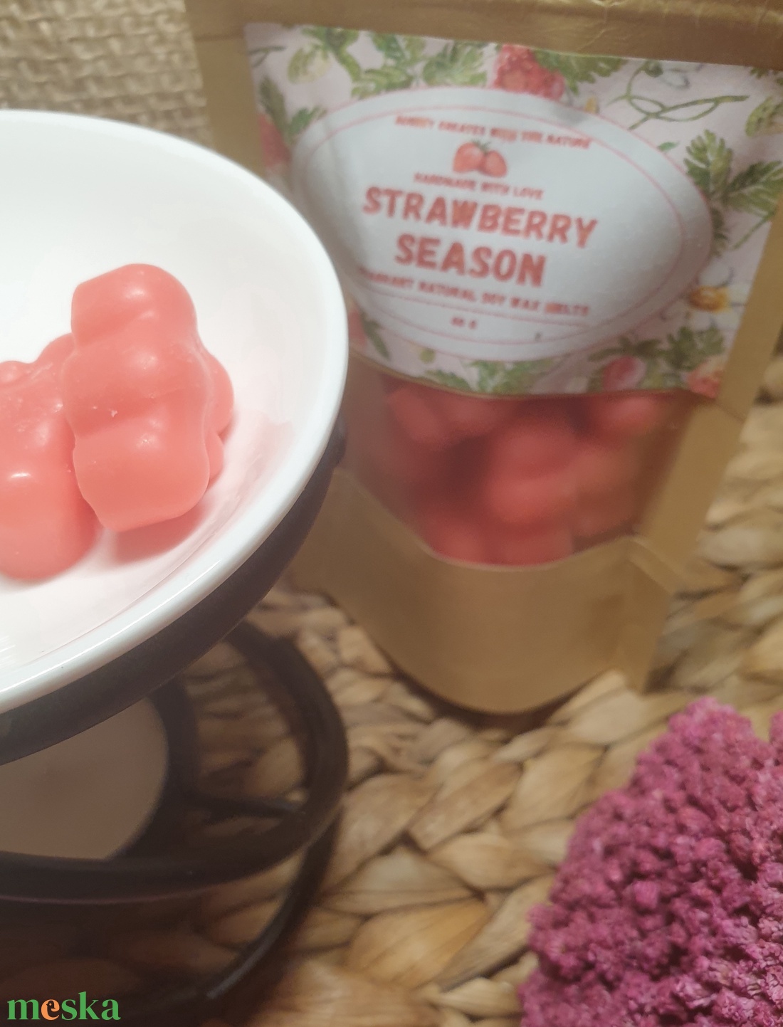 Illatviasz-Strawberry Season - otthon & életmód - gyertya, illat, aroma - illatviasz - Meska.hu