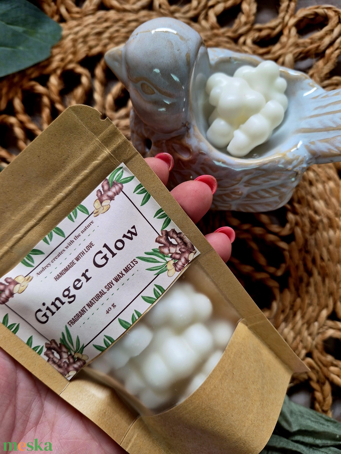 Illatviasz-Ginger Glow - otthon & életmód - gyertya, illat, aroma - illatviasz - Meska.hu