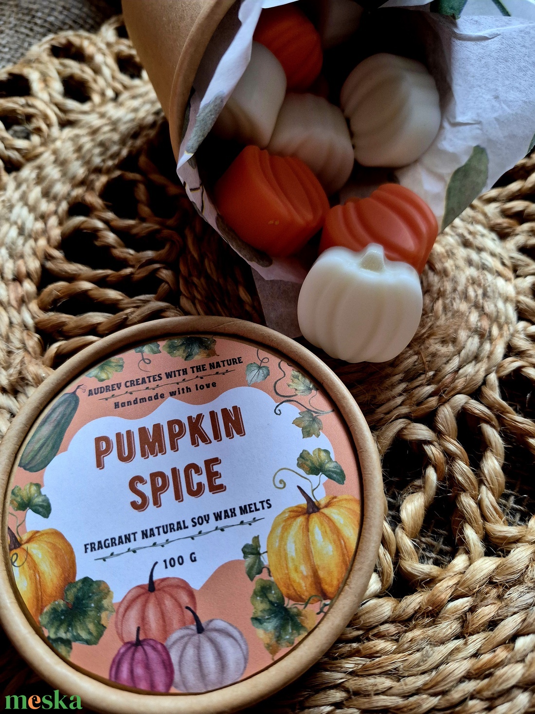 Illatviasz-Pumpkin Spice 100g - otthon & életmód - gyertya, illat, aroma - illatviasz - Meska.hu