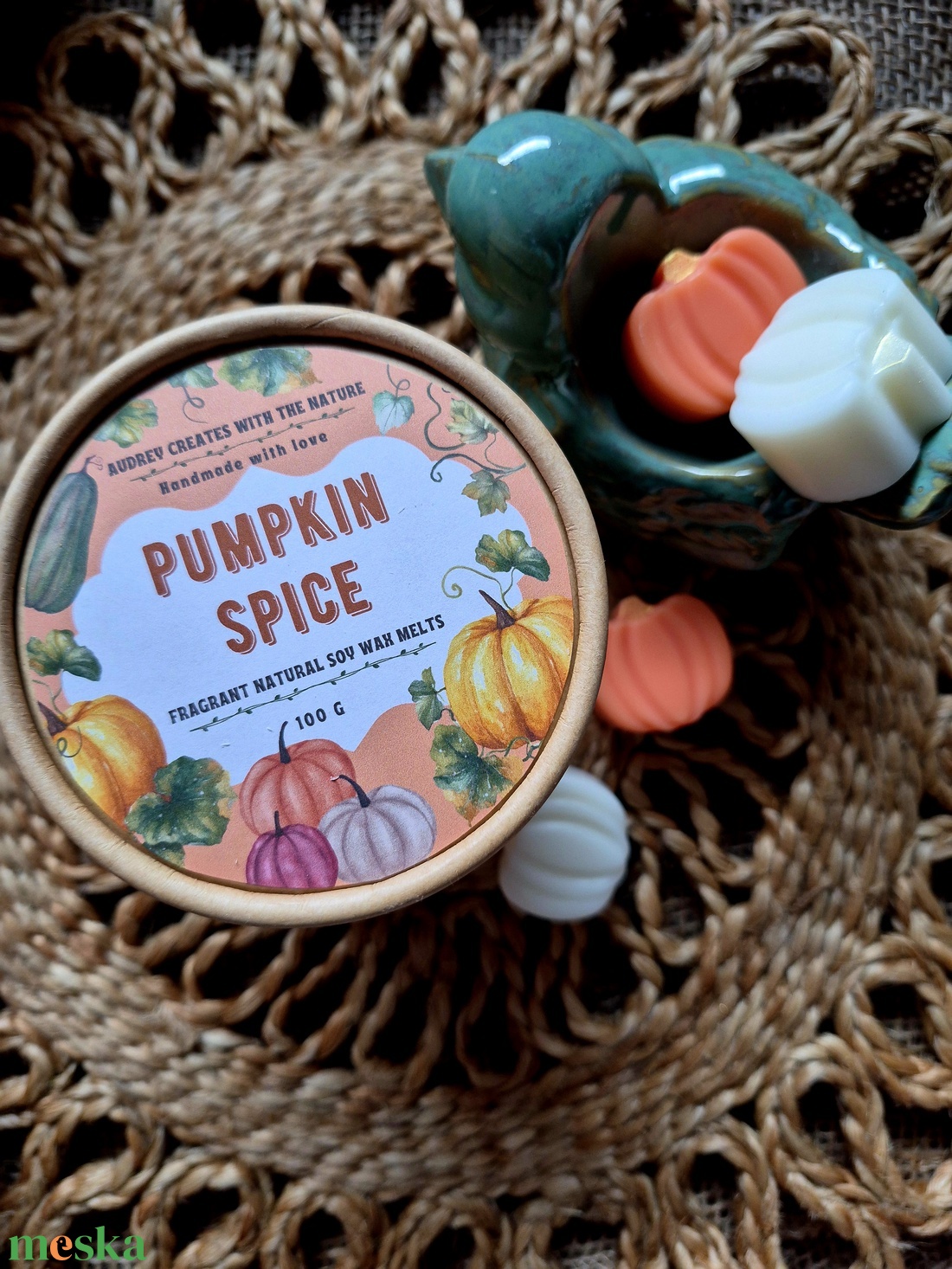 Illatviasz-Pumpkin Spice 100g - otthon & életmód - gyertya, illat, aroma - illatviasz - Meska.hu
