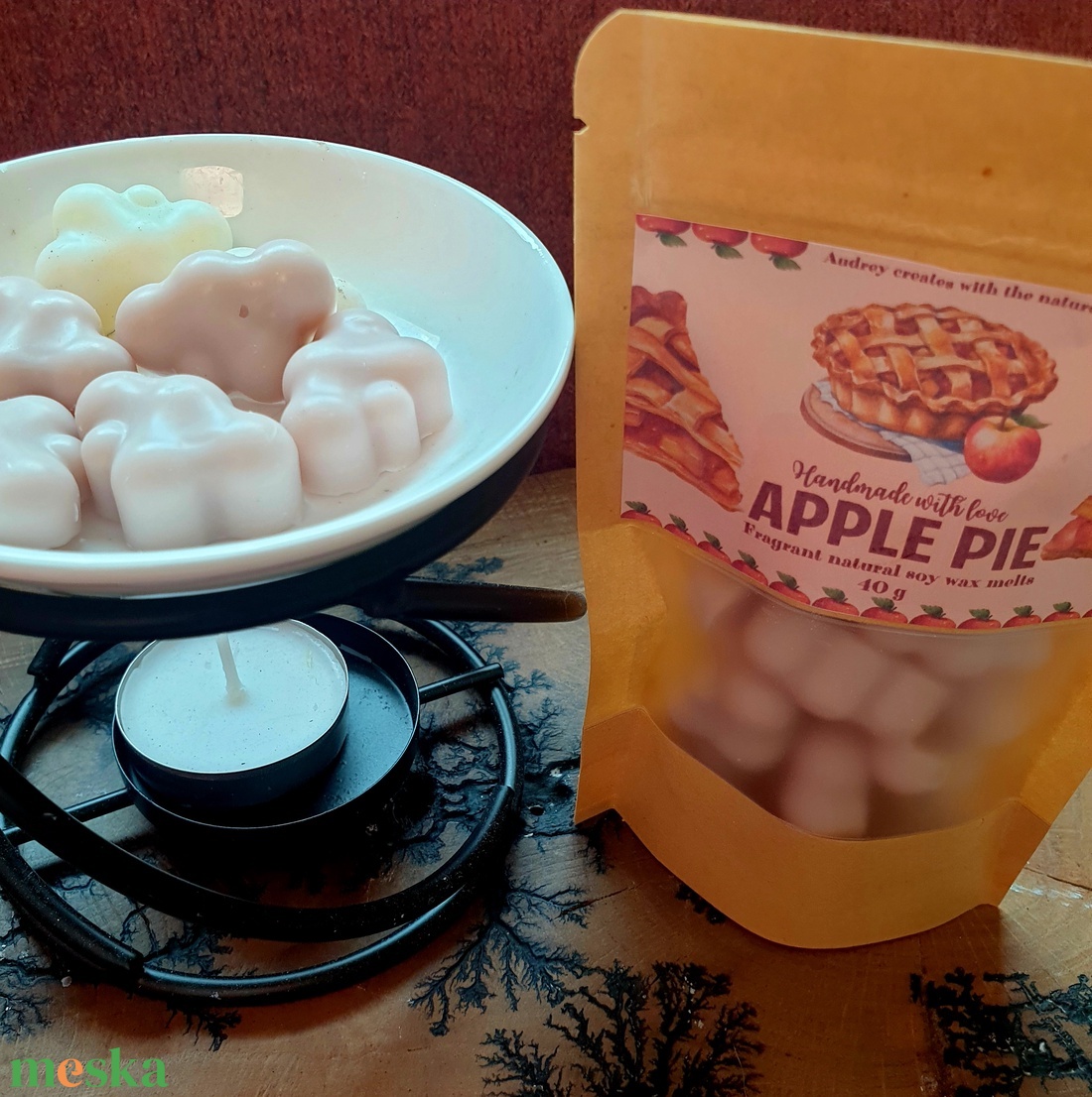 Illatviasz-Apple pie - otthon & életmód - gyertya, illat, aroma - illatviasz - Meska.hu