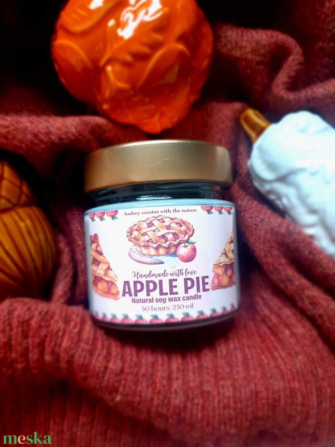 Apple pie - otthon & életmód - gyertya, illat, aroma - gyertya - Meska.hu