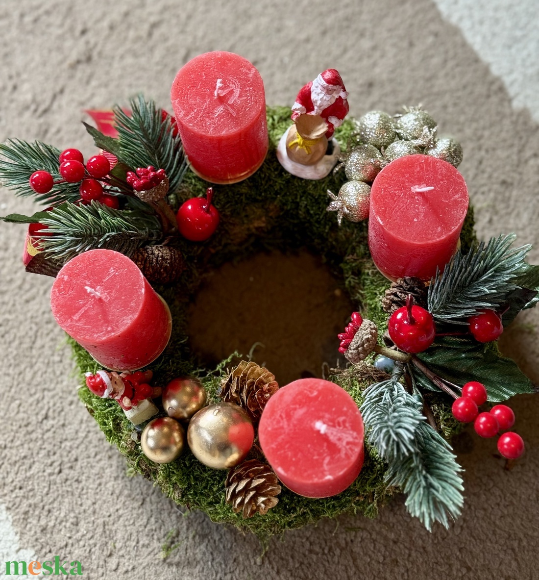 Adventi koszorú - otthon & életmód - dekoráció - asztal és polc dekoráció - asztaldísz - Meska.hu Adventi koszorú - otthon & életmód - dekoráció - asztal és polc dekoráció - asztaldísz - Meska.hu