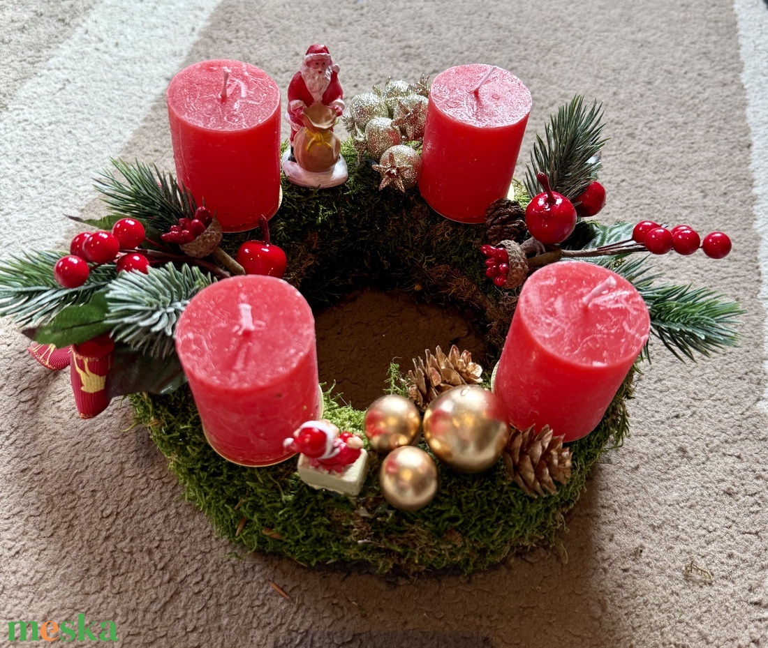 Adventi koszorú - otthon & életmód - dekoráció - asztal és polc dekoráció - asztaldísz - Meska.hu Adventi koszorú - otthon & életmód - dekoráció - asztal és polc dekoráció - asztaldísz - Meska.hu