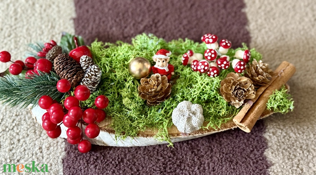 Manós karácsonyi kicsi asztaldísz - otthon & életmód - dekoráció - asztal és polc dekoráció - asztaldísz - Meska.hu