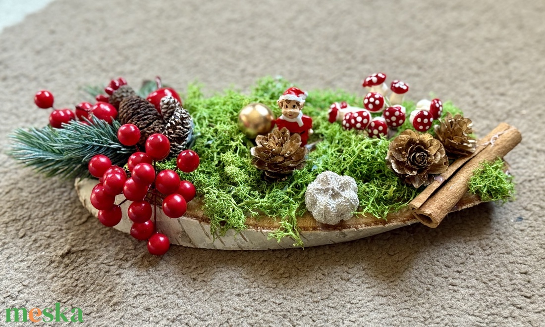 Manós karácsonyi kicsi asztaldísz - otthon & életmód - dekoráció - asztal és polc dekoráció - asztaldísz - Meska.hu