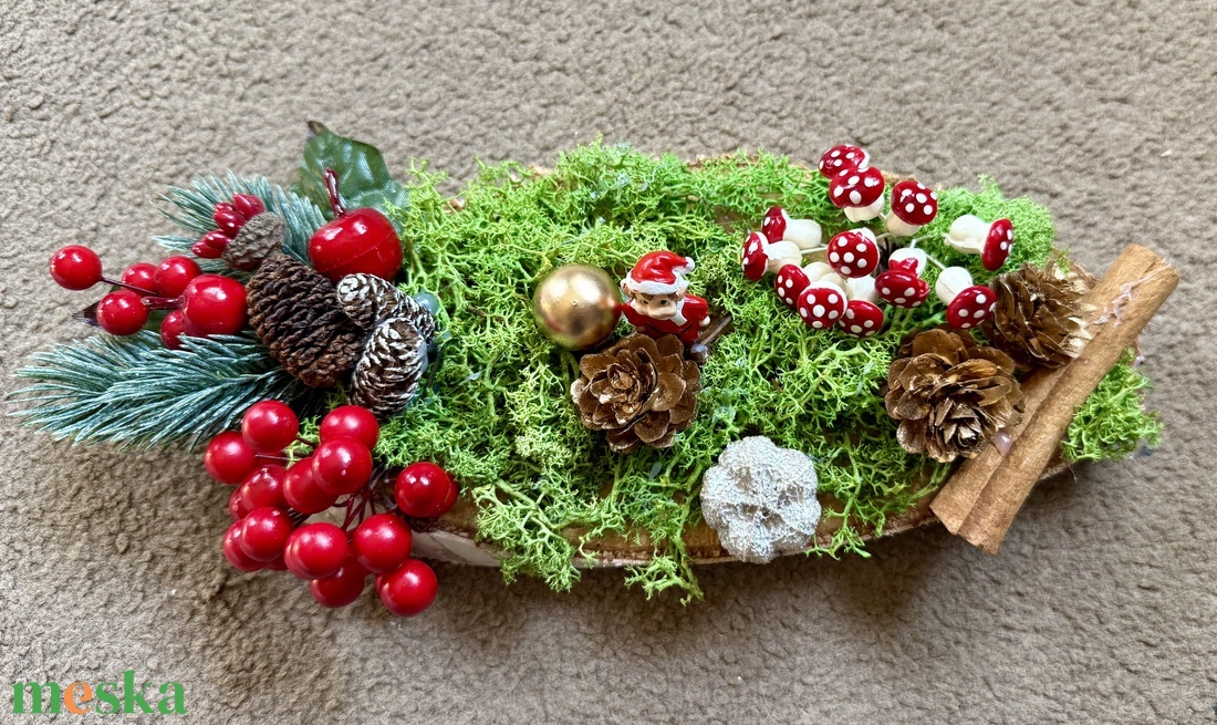 Manós karácsonyi kicsi asztaldísz - otthon & életmód - dekoráció - asztal és polc dekoráció - asztaldísz - Meska.hu