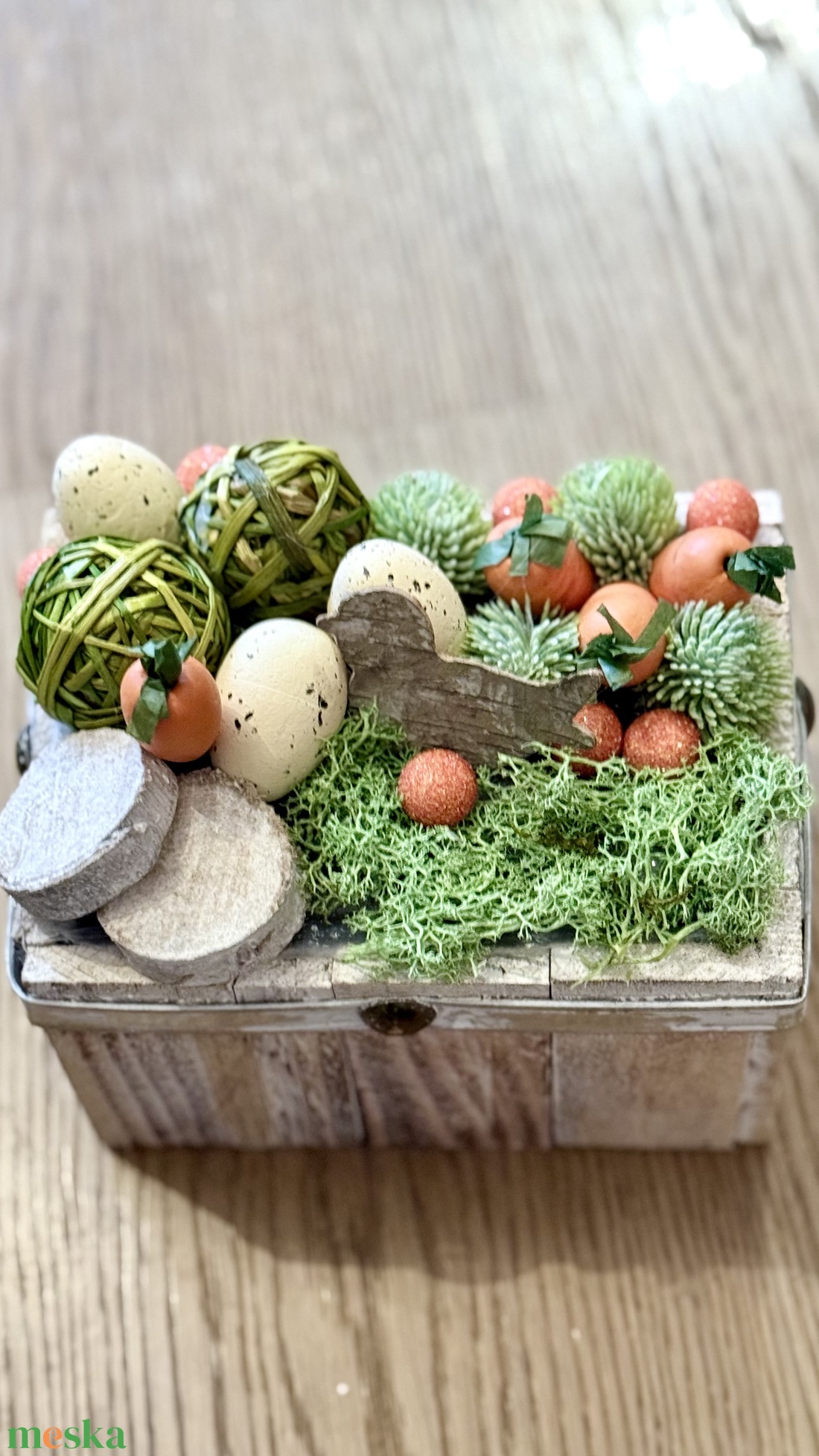 Húsvéti asztaldísz  - otthon & életmód - dekoráció - asztal és polc dekoráció - zuzmódekoráció, mohadekoráció - Meska.hu