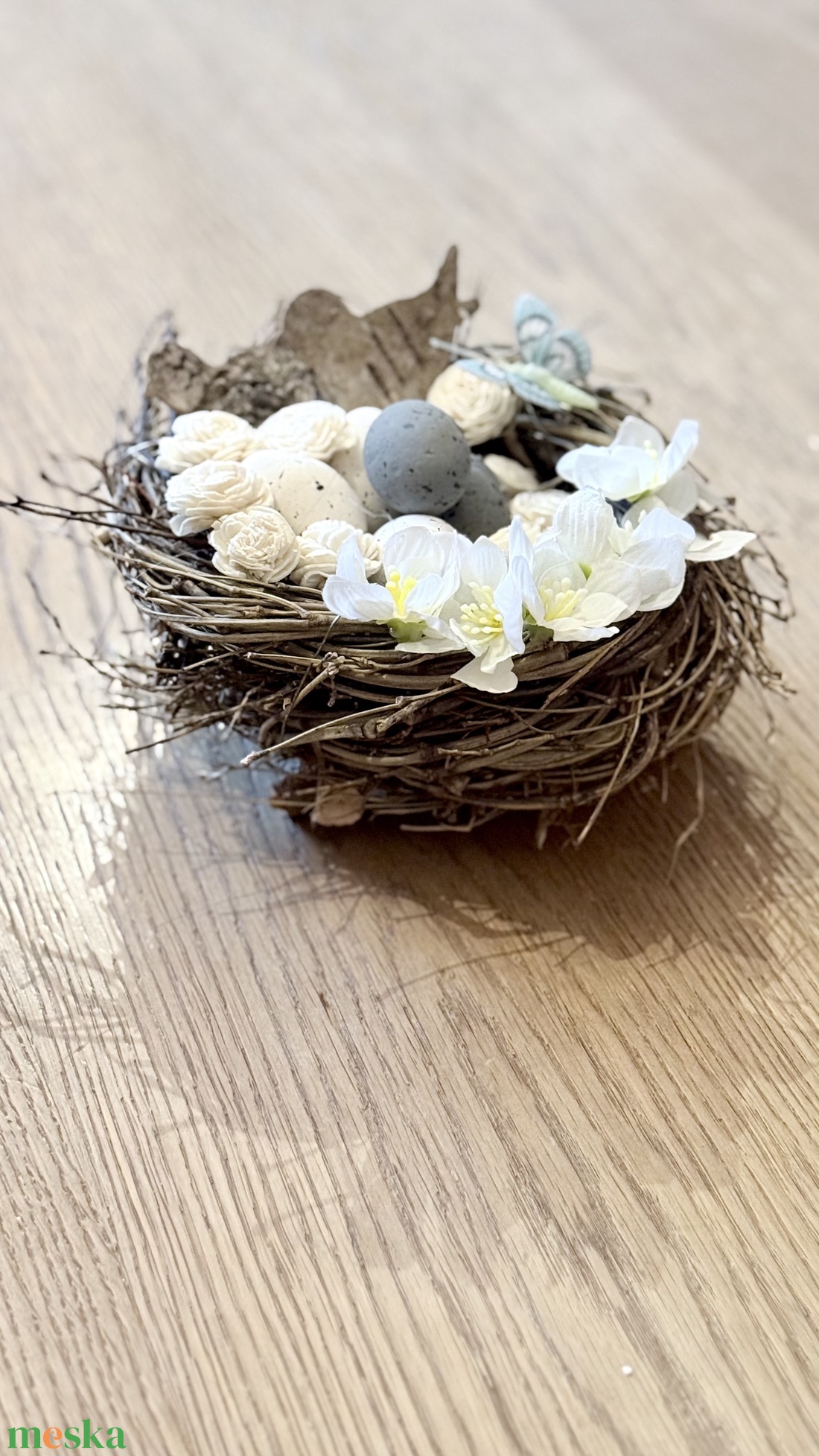 Húsvéti dísz - madárfészek - otthon & életmód - dekoráció - asztal és polc dekoráció - asztaldísz - Meska.hu
