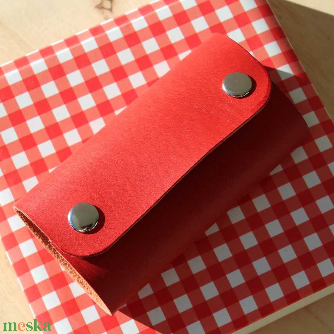 Bőr kulcstartó tok - táska & tok - kulcstartó & táskadísz - kulcstartó - Meska.hu