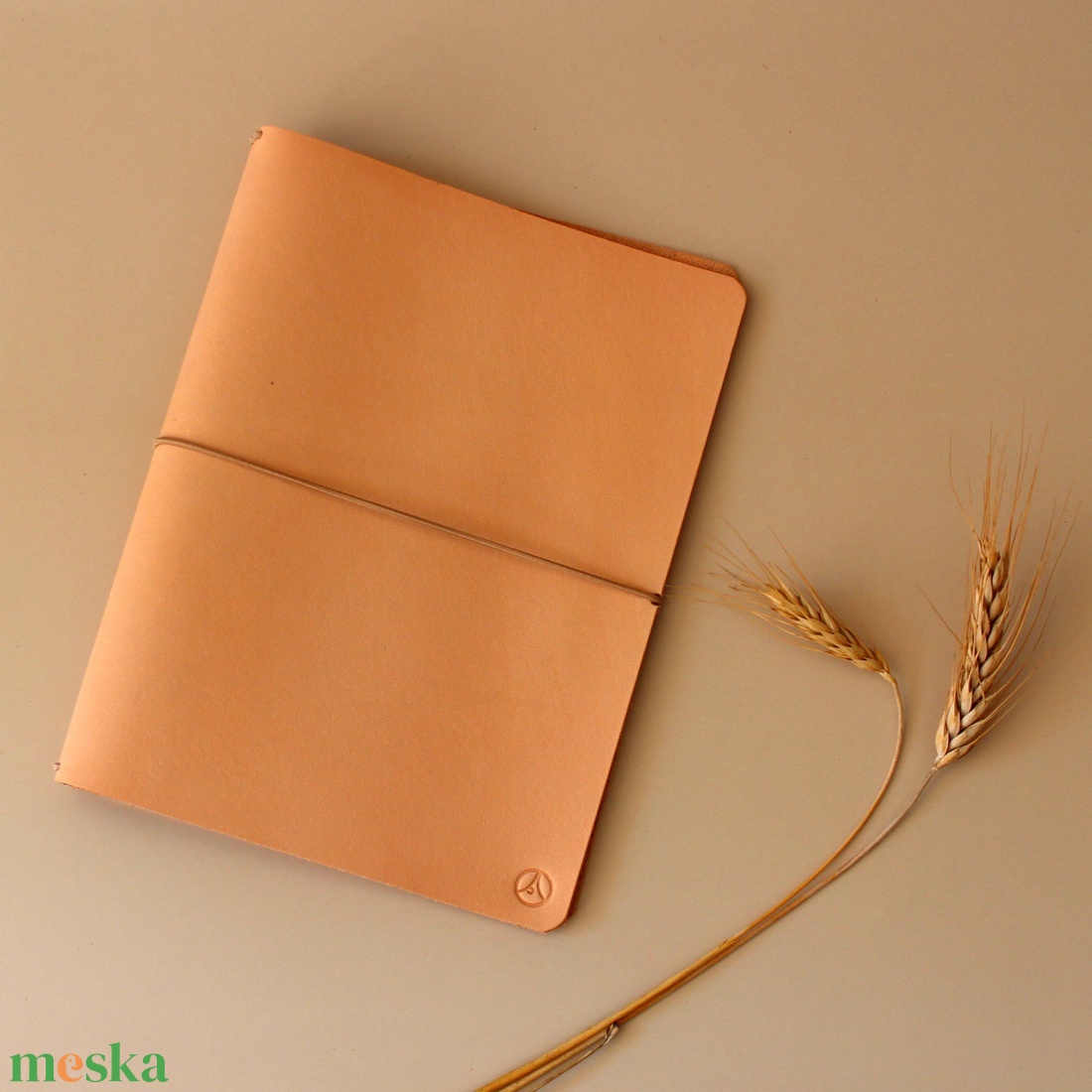 A5 füzet lefűző valódi bőr gumis mappa - otthon & életmód - papír, írószer - mappa - Meska.hu