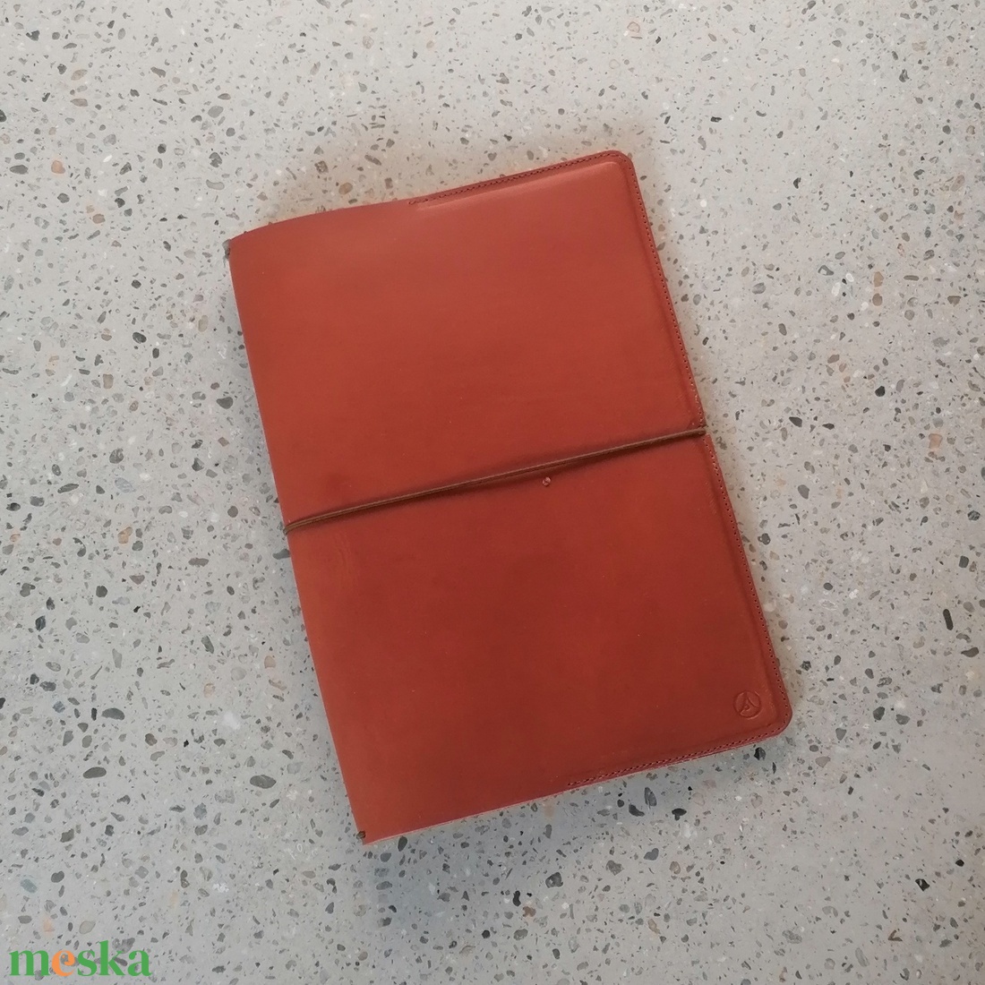 Valódi bőr füzetlefűző gumis mappa  - otthon & életmód - papír, írószer - mappa - Meska.hu