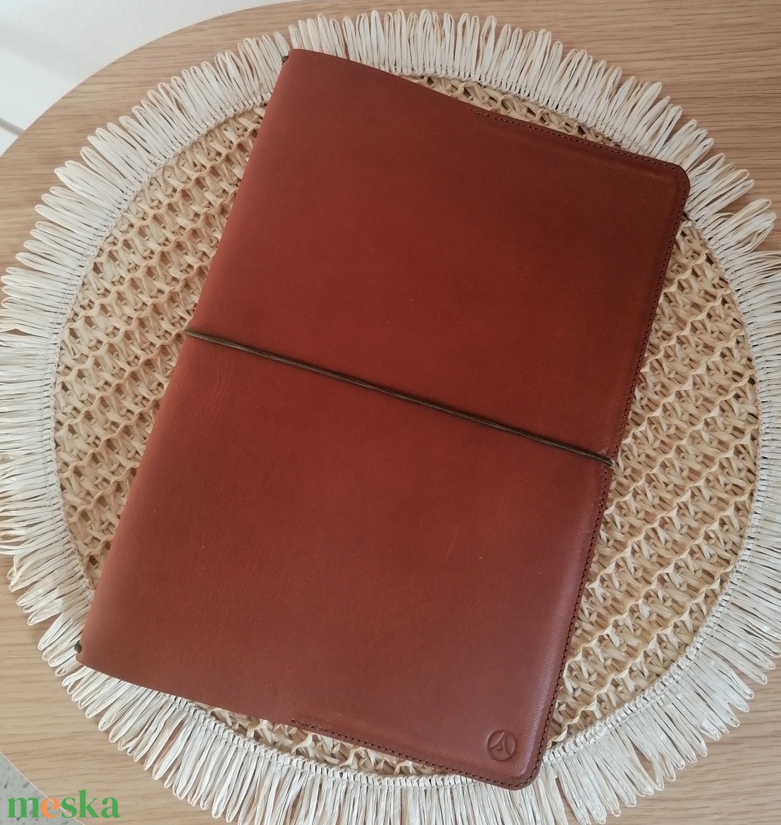 Valódi bőr füzetlefűző gumis mappa  - otthon & életmód - papír, írószer - mappa - Meska.hu