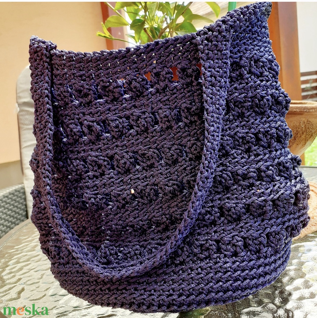 Horgolt táska - táska & tok - pénztárca & más tok - pénztárca - női pénztárca - Meska.hu