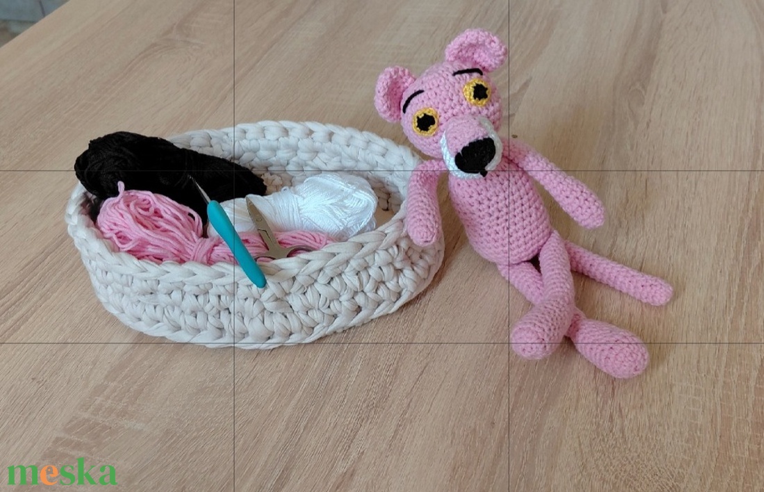 Rózsaszín párduc amigurumi - játék & sport - plüssállat & játékfigura - más figura - Meska.hu