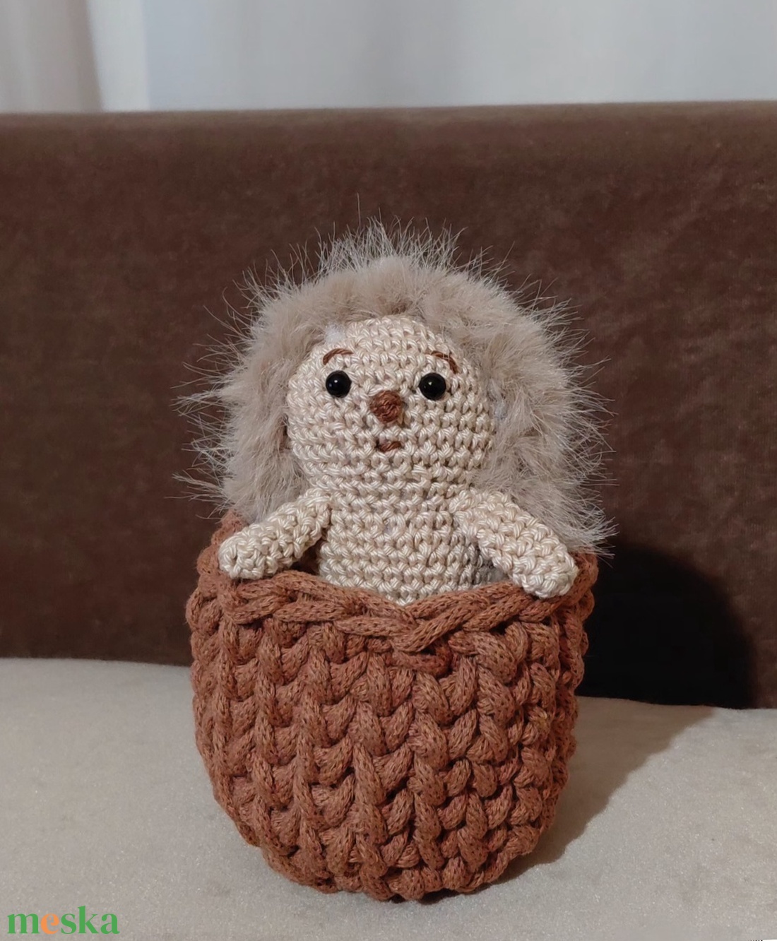 Amigurumi süni - játék & sport - plüssállat & játékfigura - süni - Meska.hu