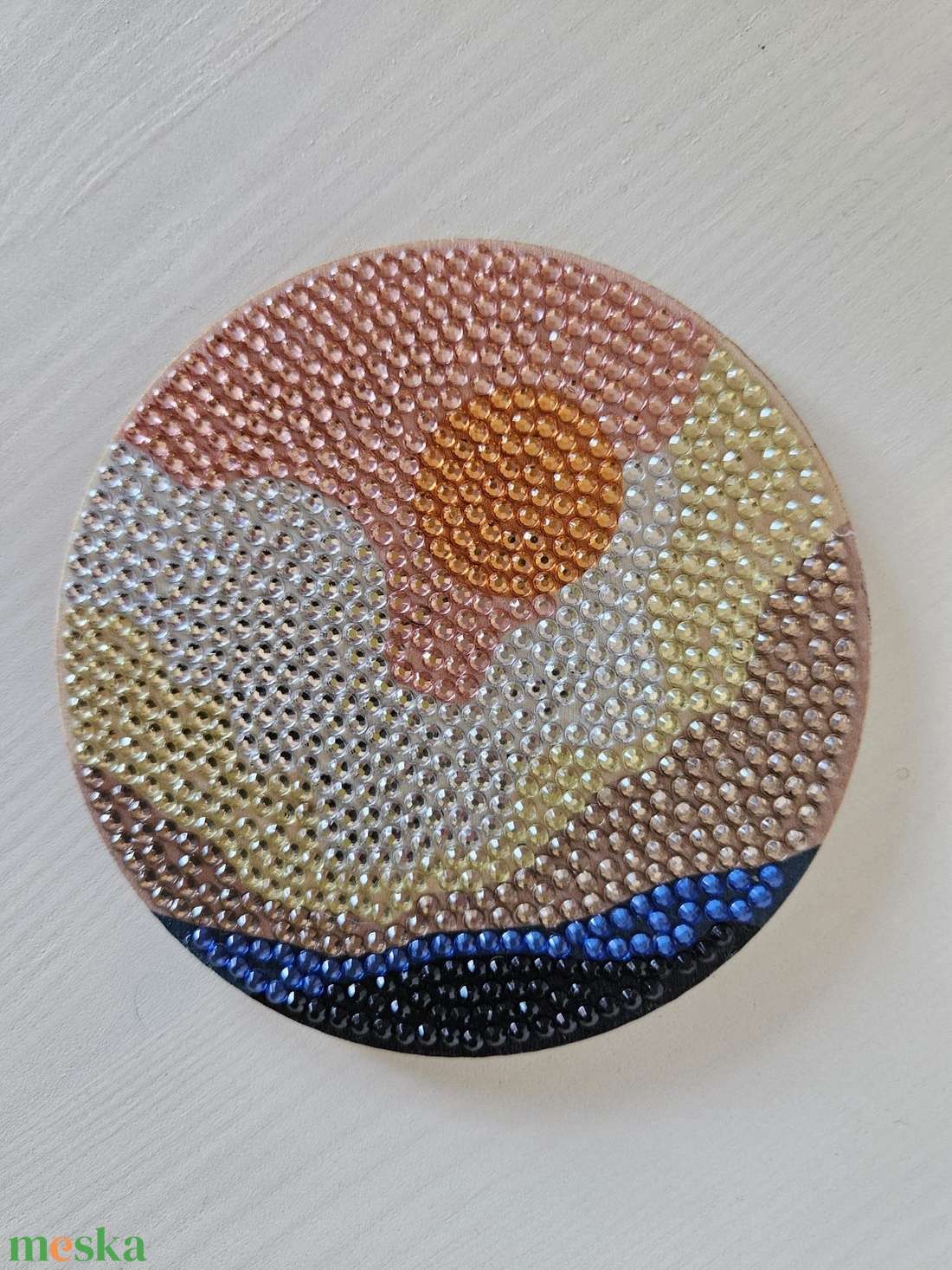 Desert Sunset Collection � Kézzel készített gyémántfestéses hűtőmágnes kollekció (az ár mind a 3 darabot tartalmazza) - otthon & életmód - konyhafelszerelés, tálalás - konyhai dekoráció - hűtőmágnes - Meska.hu