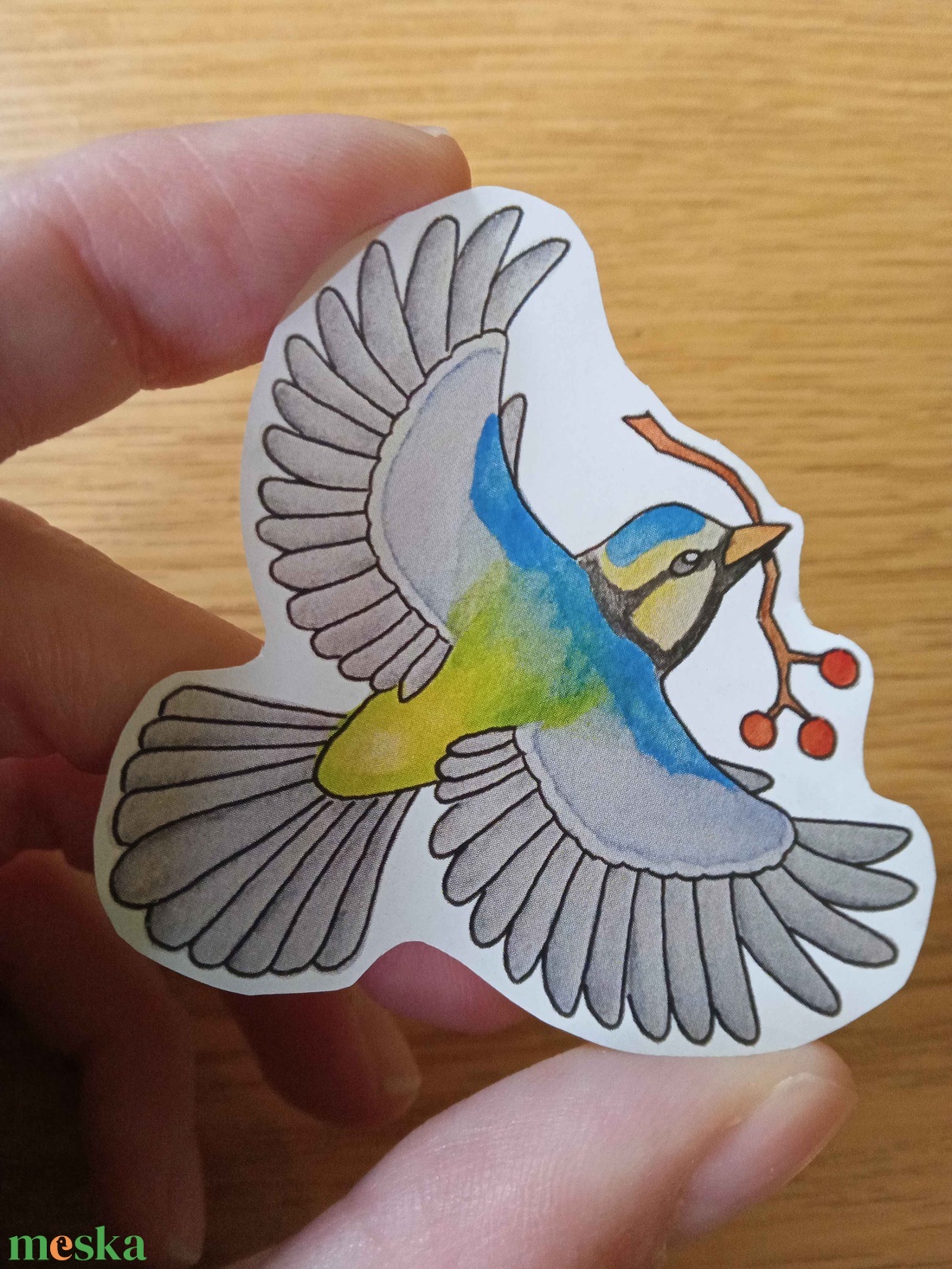 Matrica - Széncinege - otthon & életmód - papír, írószer - matrica, matrica csomag - Meska.hu