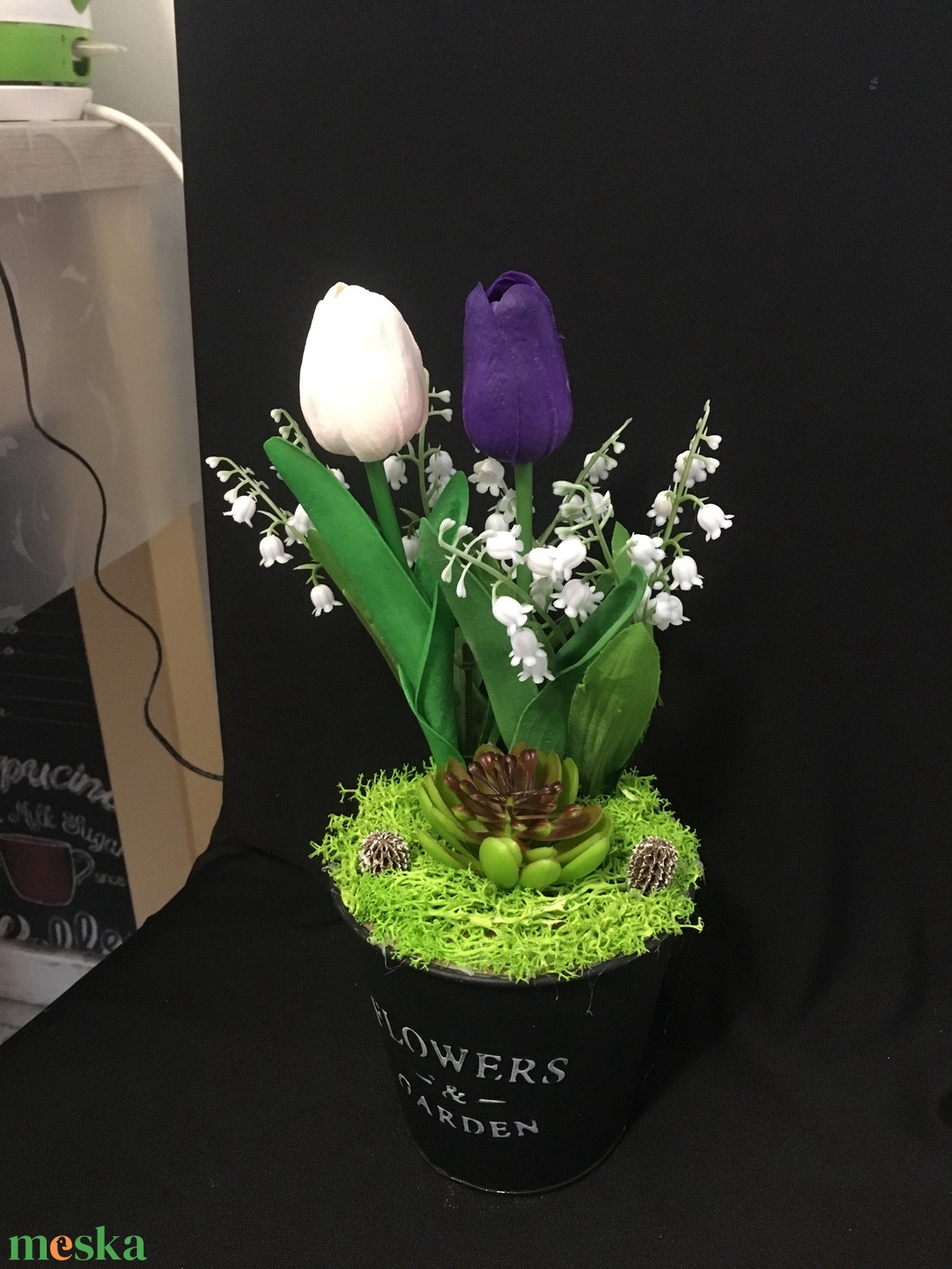 Tulipános asztalidísz - otthon & életmód - dekoráció - asztal és polc dekoráció - dekorációs tál, tartó - Meska.hu Tulipános asztalidísz - otthon & életmód - dekoráció - asztal és polc dekoráció - dekorációs tál, tartó - Meska.hu