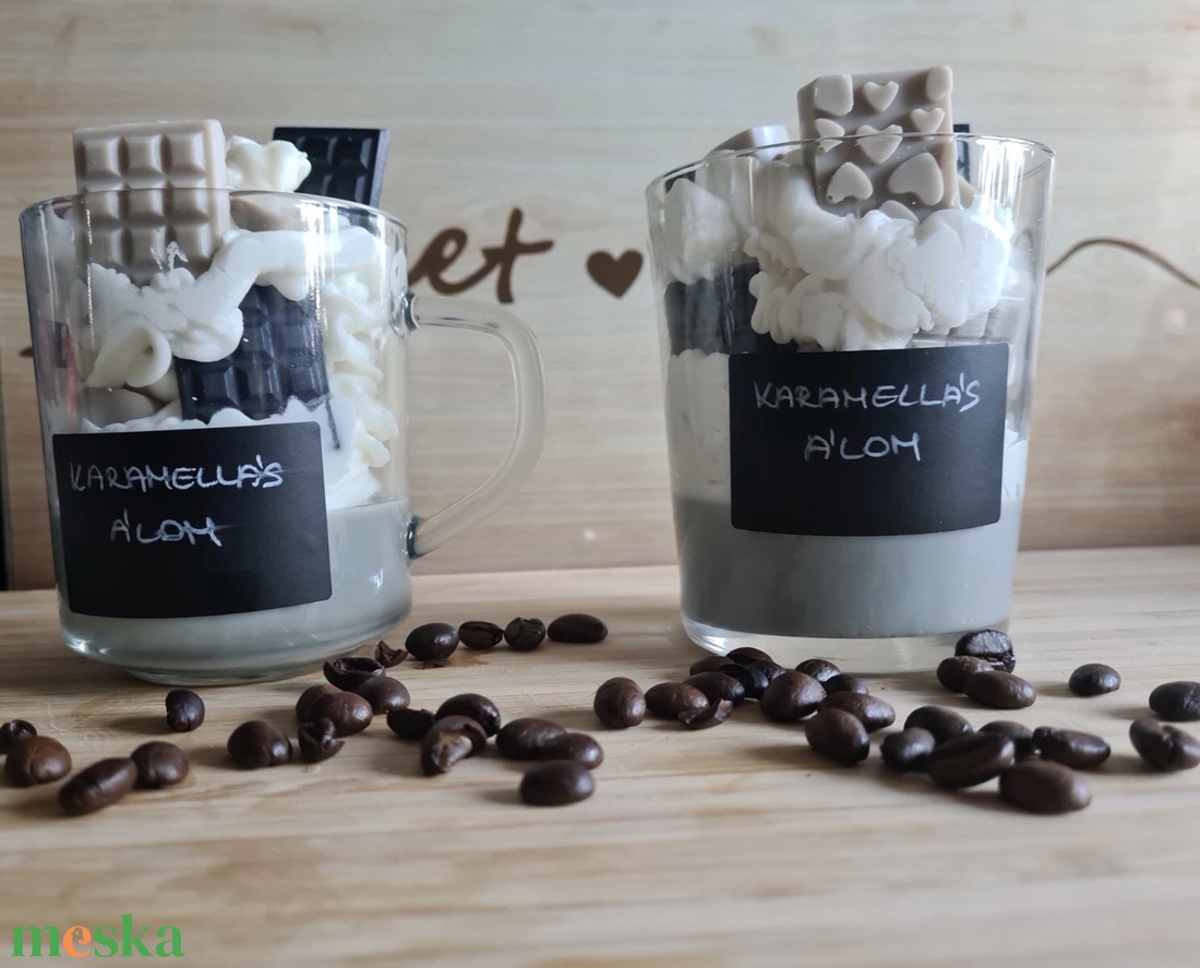  Karamellás kávé Illatgyertya  - otthon & életmód - gyertya, illat, aroma - gyertya - Meska.hu