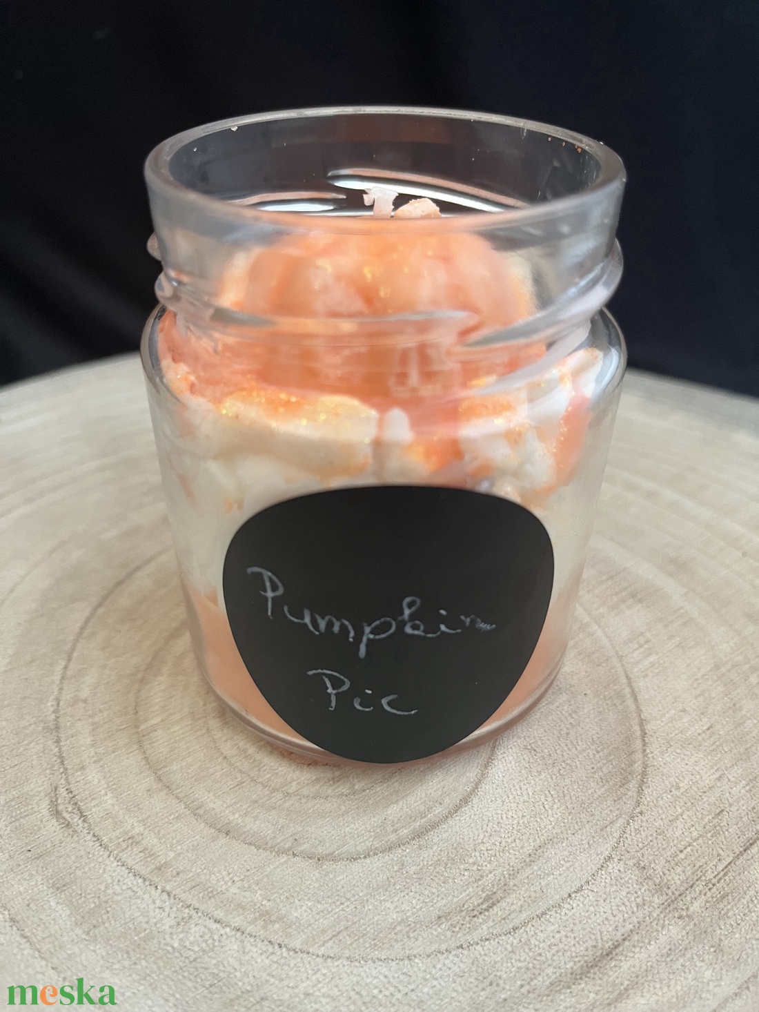 Illatgyertya pumpkin pie illattal - otthon & életmód - gyertya, illat, aroma - gyertya - Meska.hu