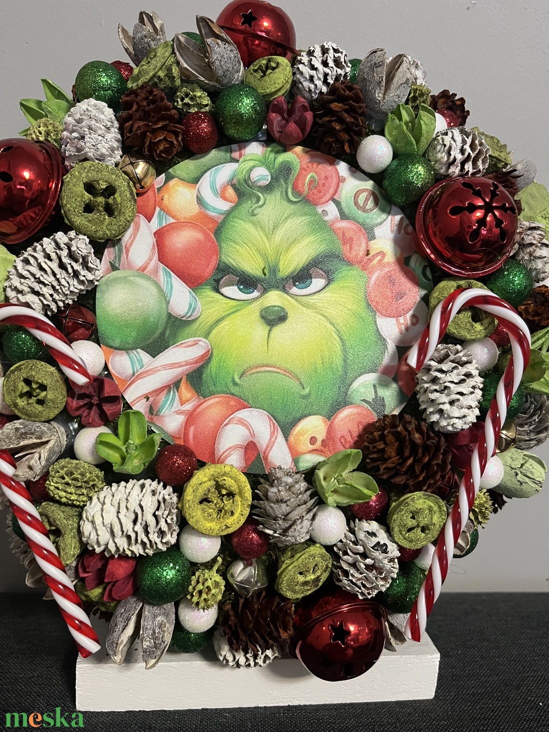 Grincs kopogtató - karácsony - adventi díszek - adventi ajtódísz - Meska.hu Grincs kopogtató - karácsony - adventi díszek - adventi ajtódísz - Meska.hu