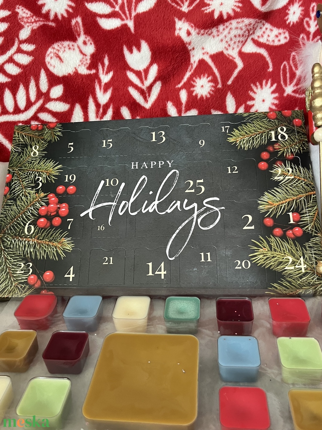 Adventi kalendárium 25 napos illatviasz - otthon & életmód - gyertya, illat, aroma - illatviasz - Meska.hu