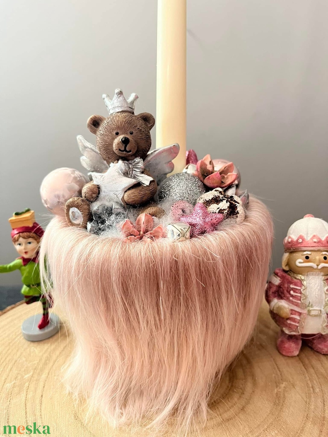 Macis karácsonyi asztaldísz  - karácsony - adventi díszek - adventi asztaldísz - Meska.hu Macis karácsonyi asztaldísz  - karácsony - adventi díszek - adventi asztaldísz - Meska.hu