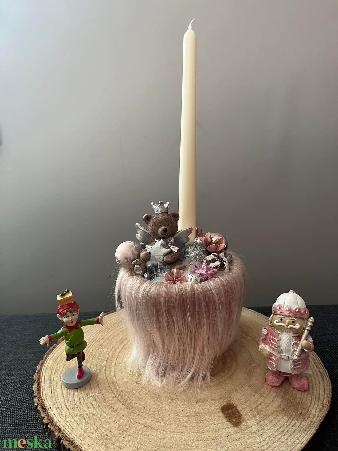 Macis karácsonyi asztaldísz  - karácsony - adventi díszek - adventi asztaldísz - Meska.hu Macis karácsonyi asztaldísz  - karácsony - adventi díszek - adventi asztaldísz - Meska.hu