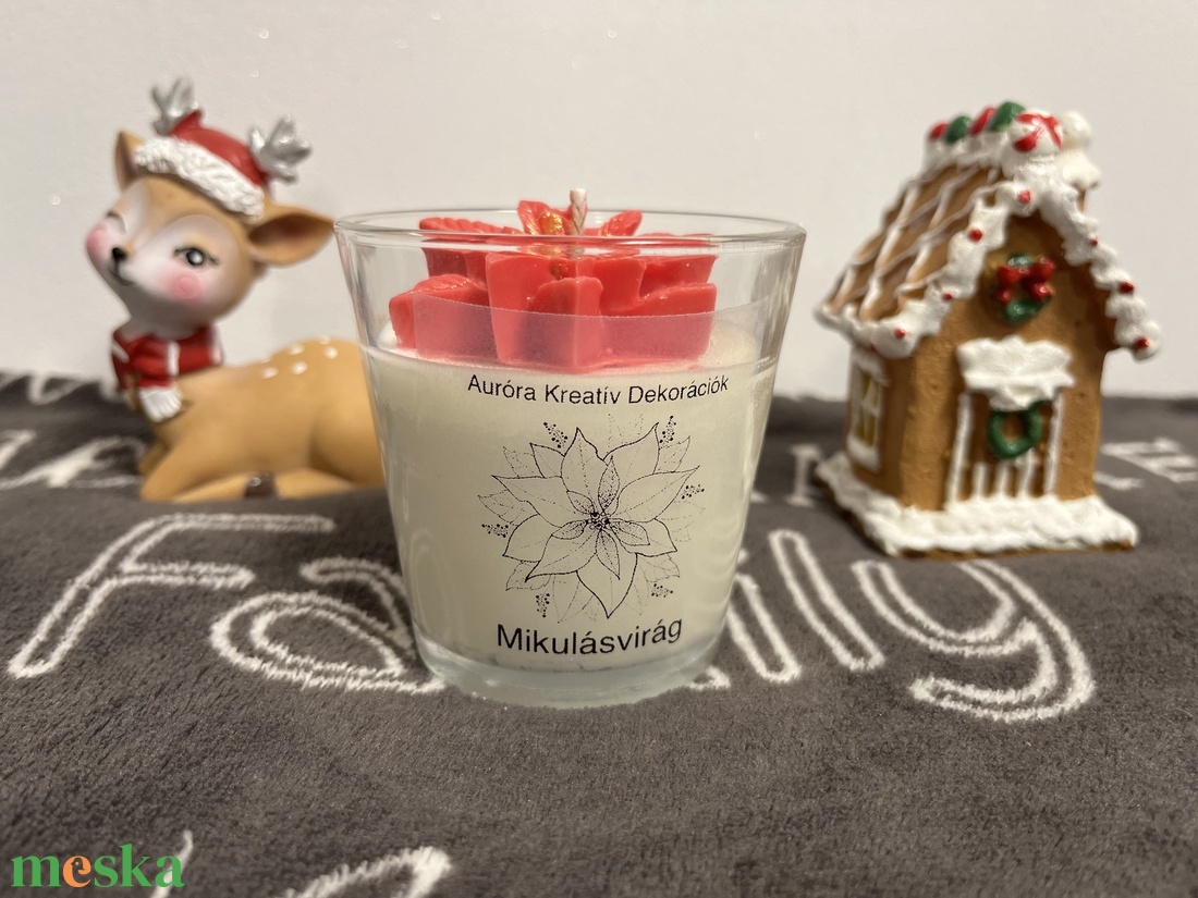 Illatgyertya sült alma illattal - karácsony - karácsonyi lakásdekoráció - karácsonyi illatgyertya, mécses - Meska.hu