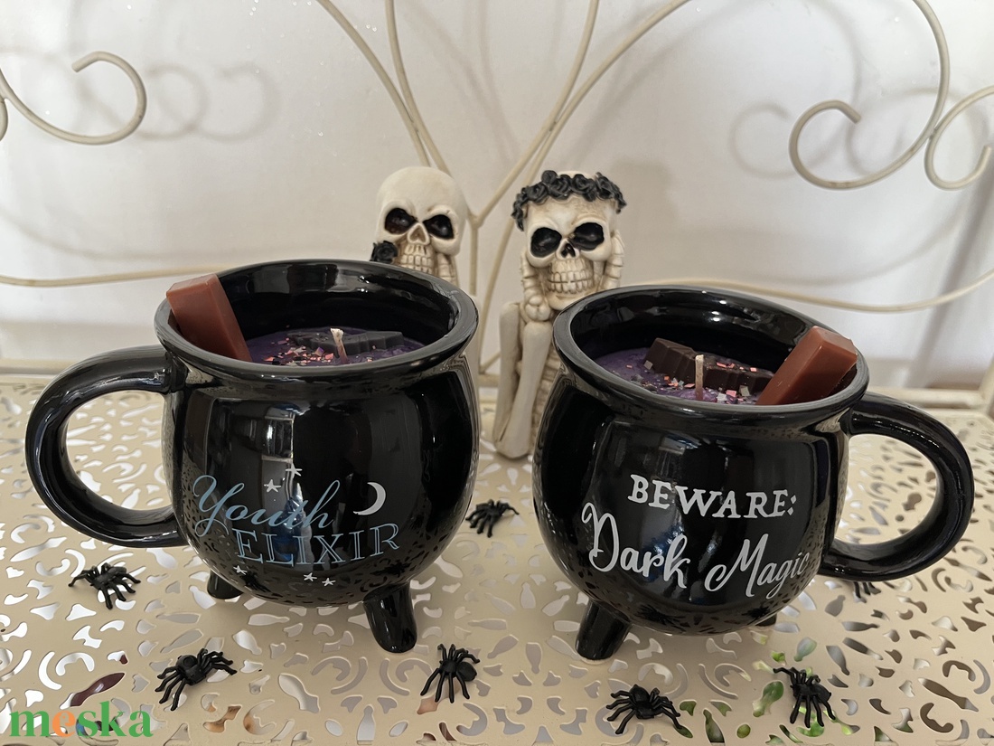 Üst halloweeni illatgyertya - otthon & életmód - gyertya, illat, aroma - gyertya - Meska.hu