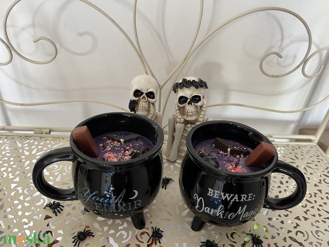 Üst halloweeni illatgyertya - otthon & életmód - gyertya, illat, aroma - gyertya - Meska.hu