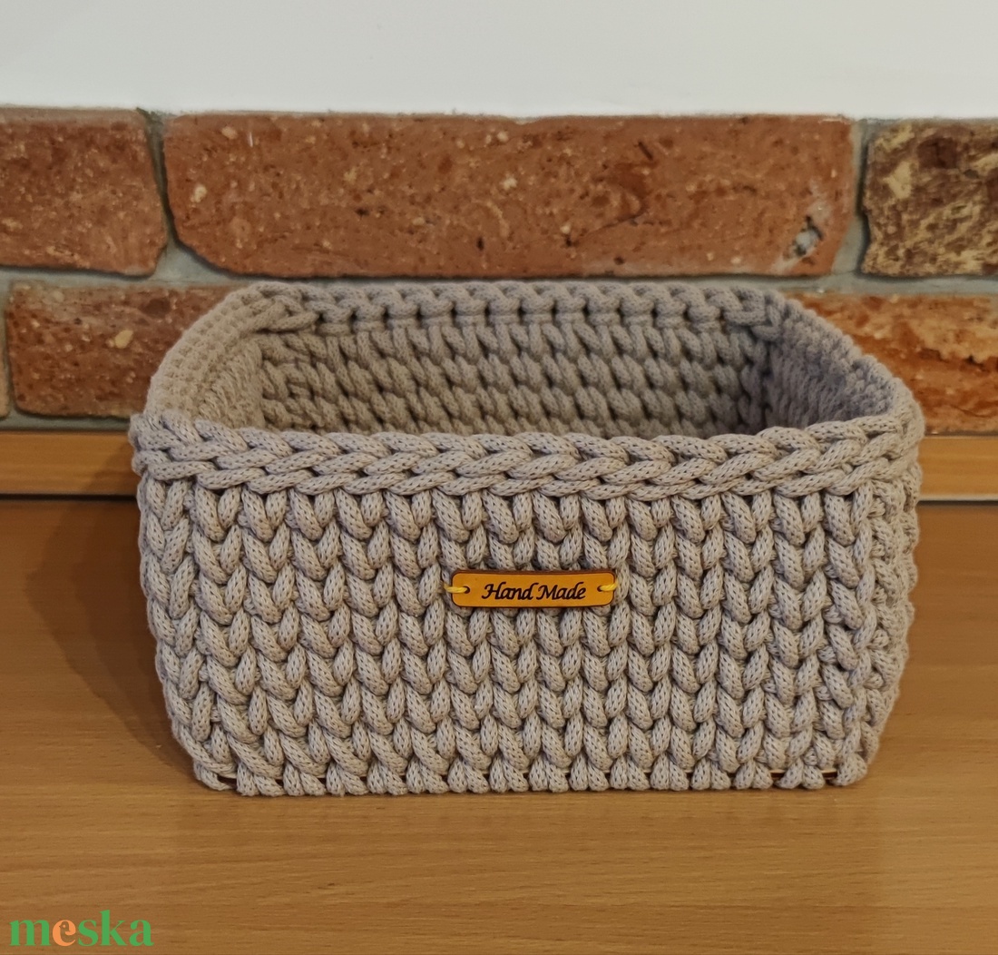 Pearl szögletes tároló - otthon & életmód - tárolás & rendszerezés - tárolókosár - Meska.hu