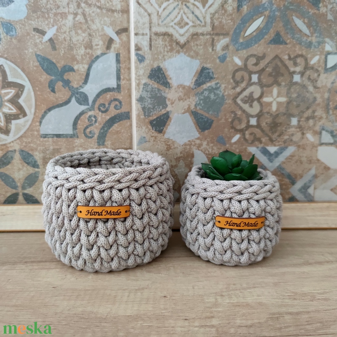 Pearl - Horgolt kosár mini szett - otthon & életmód - tárolás & rendszerezés - tárolókosár - Meska.hu Pearl - Horgolt kosár mini szett - otthon & életmód - tárolás & rendszerezés - tárolókosár - Meska.hu